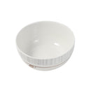 White Floral Pattern Ceramic Round Serving Bowl Serveware Dinnerware 12*6 cm