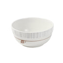 White Floral Pattern Ceramic Round Serving Bowl Serveware Dinnerware 8inch