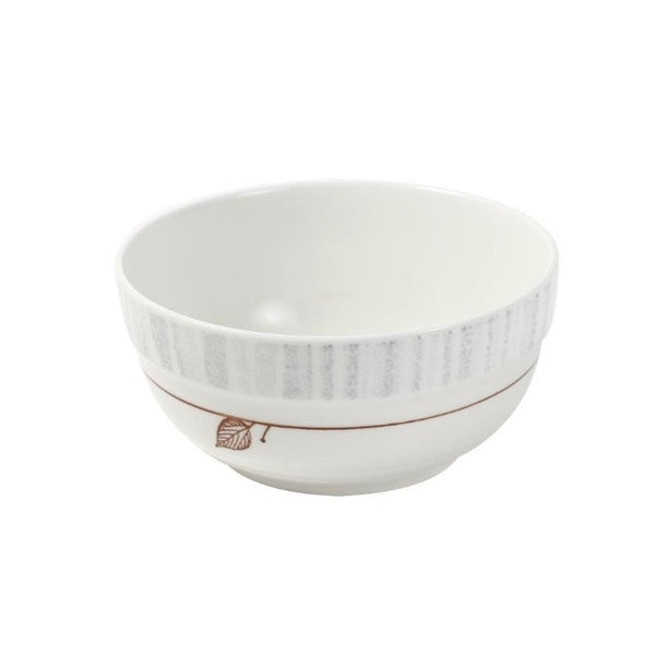 White Floral Pattern Ceramic Round Serving Bowl Serveware Dinnerware 8inch