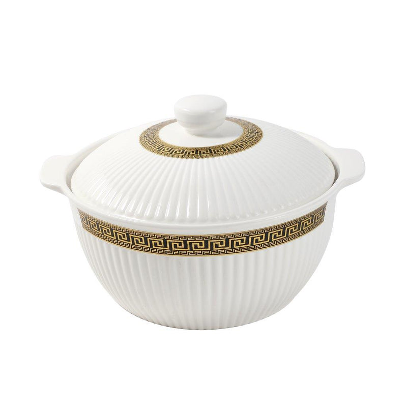 Ceramic Soup Tureen Casserole Dish Bowl Set  of 3 Pcs 27/23/20 cm*12 cm