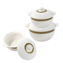 Ceramic Soup Tureen Casserole Dish Bowl Set  of 3 Pcs 27/23/20 cm*12 cm