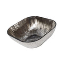 Shiny Black Engraved Pattern Dish Bowl and Glass Serving Bowl Set of 7 Pcs 20*8cm 
10*5.5cm