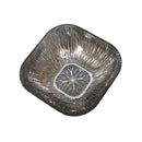 Shiny Black Engraved Pattern Dish Bowl and Glass Serving Bowl Set of 7 Pcs 20*8cm 
10*5.5cm