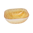 Gold Engraved Pattern Dish Bowl and Glass Serving Bowl Set of 7 Pcs 20*8cm 
10*5.5cm