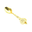 Stainless Steel Tableware Deco Gold Tea Spoon Set of 6 Pcs 10.8*2.1cm