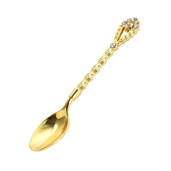 Stainless Steel Tableware Deco Gold Tea Spoon Set of 6 Pcs 10.5*1.3cm