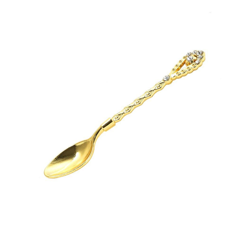 Stainless Steel Tableware Deco Gold Tea Spoon Set of 6 Pcs 10.5*1.3cm