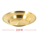 Gold Plated Stainless Steel Salad Bowl Serving Bowl Mixing Bowl 23 cm