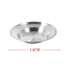 Silver Stainless Steel Salad Bowl Serving Bowl Mixing Bowl 14 cm