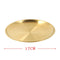 Gold Plated Stainless Steel Serving Dish Plate Round Tray 17 cm