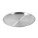 Silver Stainless Steel Serving Dish Plate Round Tray 20 cm