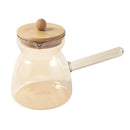 Middle Eastern Champagne Glass Coffee Pot warmer with Wooden Lid