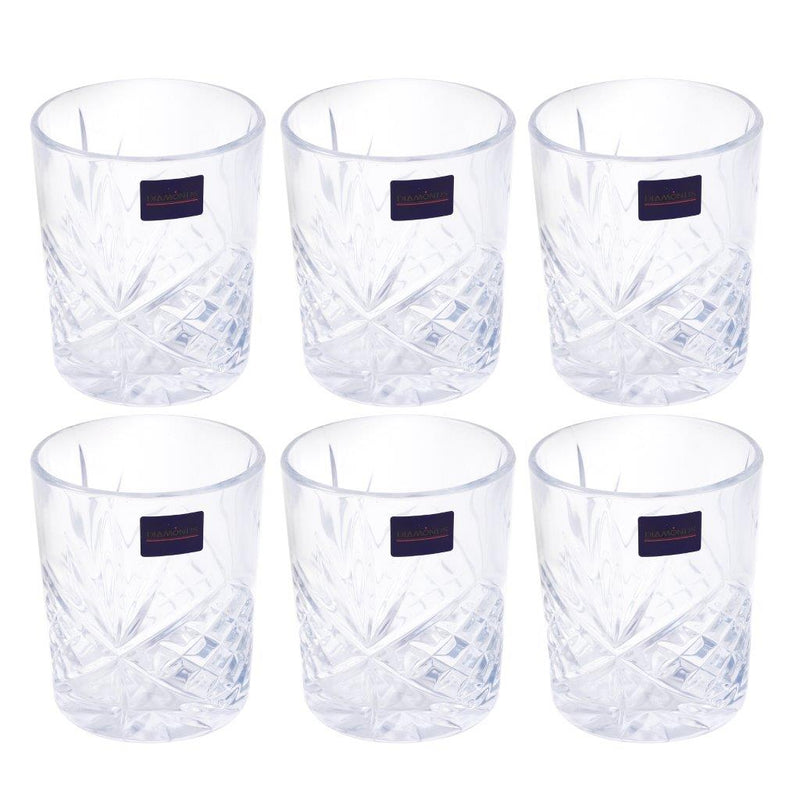 Premium Lead Free Glass Tumblers Set of 6 Pcs