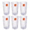 Premium Lead Free Glass Tumblers Set of 6 Pcs 335 ml