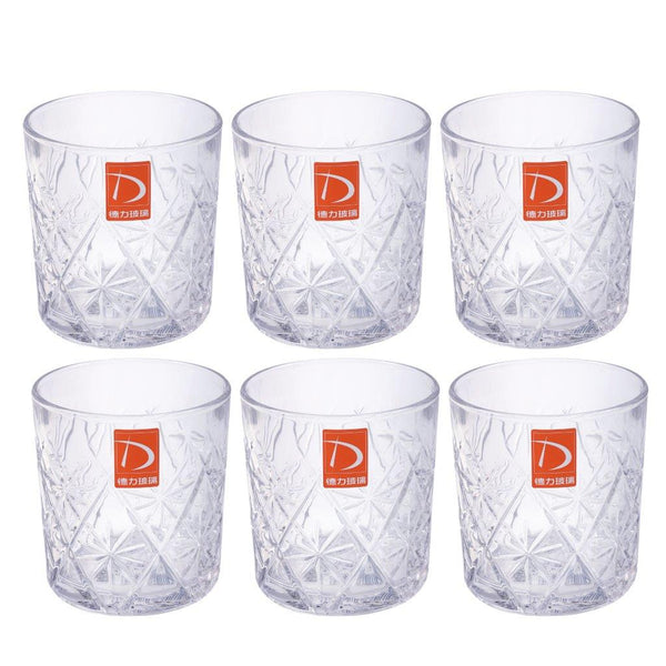 Premium Lead Free Glass Tumblers Set of 6 Pcs 320 ml