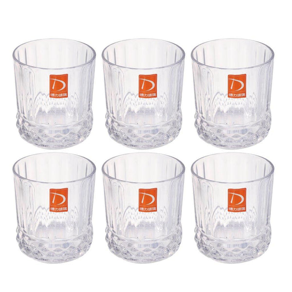 Premium Lead Free Glass Tumblers Set of 6 Pcs 320 ml