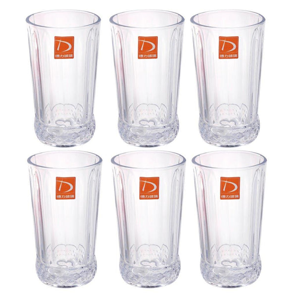 Premium Lead Free Glass Tumblers Set of 6 Pcs 335 ml