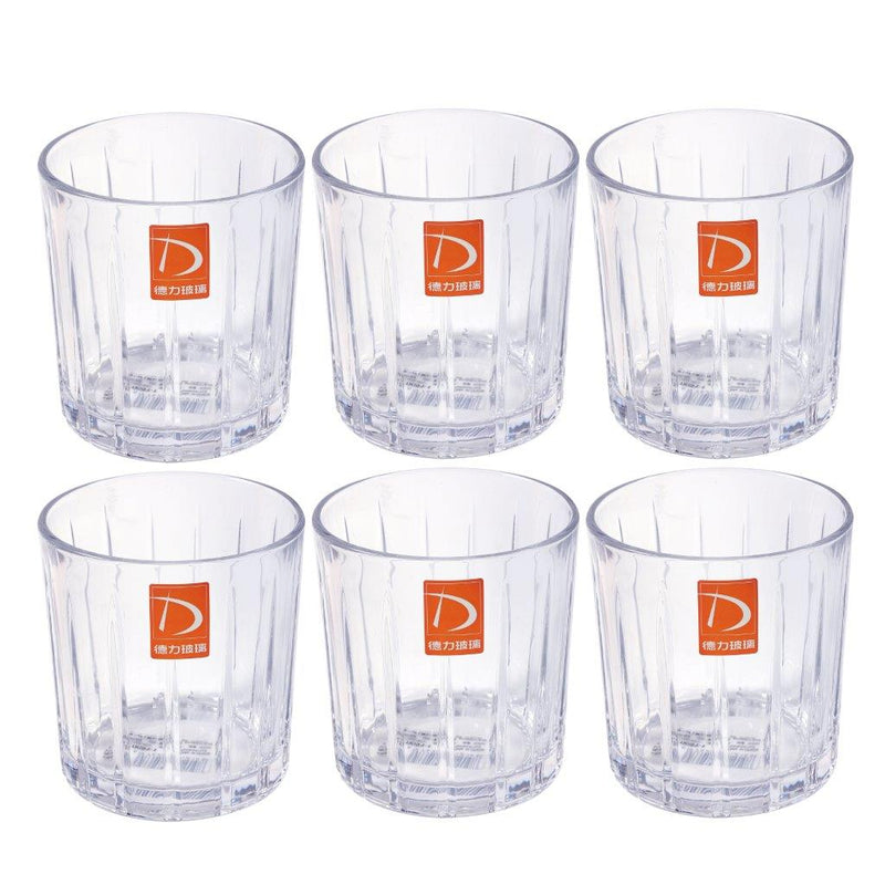 Premium Lead Free Glass Tumblers Set of 6 Pcs