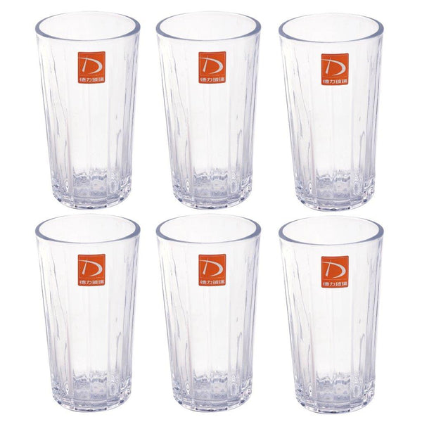 Premium Lead Free Glass Tumblers Set of 6 Pcs 335 ml