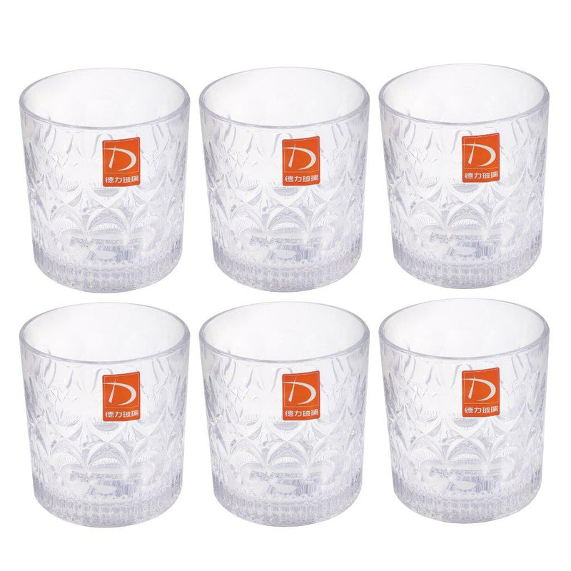 Premium Lead Free Glass Tumblers Set of 6 Pcs 320 ml