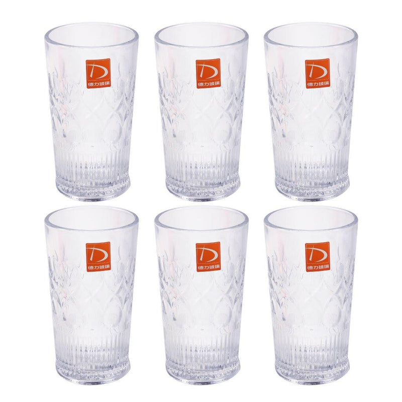 Premium Lead Free Glass Tumblers Set of 6 Pcs 335 ml