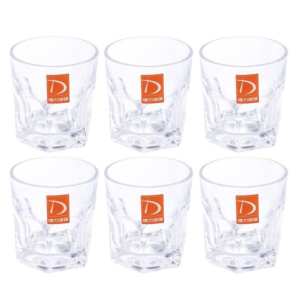 Premium Lead Free Glass Tumblers Set of 6 Pcs 165 ml