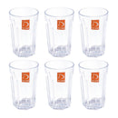 Premium Lead Free Glass Tumblers Set of 6 Pcs