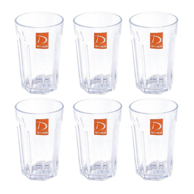 Premium Lead Free Glass Tumblers Set of 6 Pcs