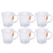 Premium Lead Free Glass Tumblers Set of 6 Pcs 270 ml