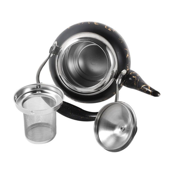 High Grade Abstract Design Stainless Steel Stovetop Tea Pot Kettle 1.5 Litre