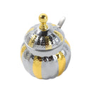 High Grade Stainless Steel Sugar Pot with Lid and Spoon 10 cm