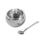 High Grade Stainless Steel Sugar Pot with Lid and Spoon 8 cm