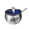 High Grade Stainless Steel Sugar Pot with Lid and Spoon 10 cm