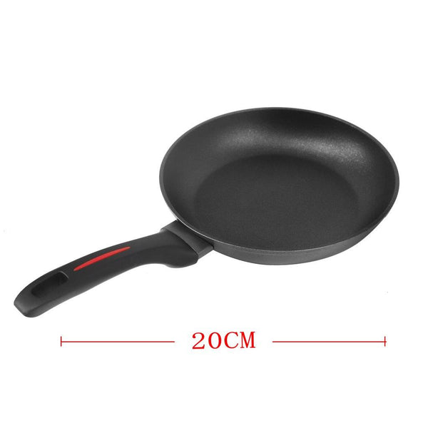 Black Granite Non Stick Marble Coated Die Cast Aluminium Fry Pan Induction Silicone Handle  20 cm