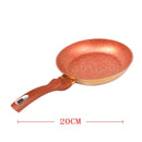 Gold Granite Non Stick Marble Coated Die Cast Forged Aluminium Fry Pan Induction Bakelite Handle  20 cm