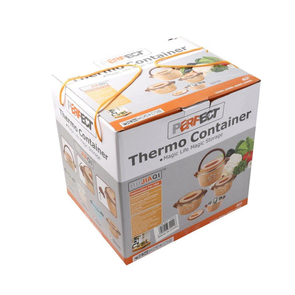 Plastic Vacuum Insulated Hot Pot Food Warmer Set of 4 Pcs 16/20/24/28 cm