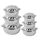Stainless Steel Round Insulated Thermos Hot Pot Set/6 Pcs 1L/2L/3L/5L/7L/10L