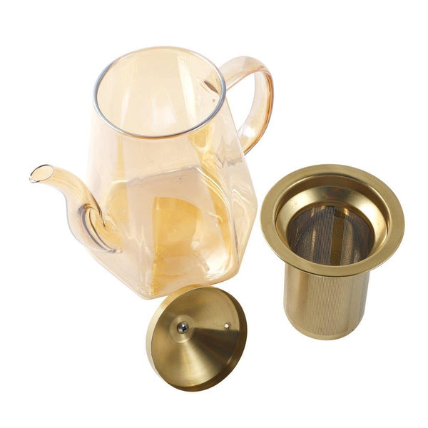 Glass Tea Pot Kettle with Strainer Infuser 1200 ml