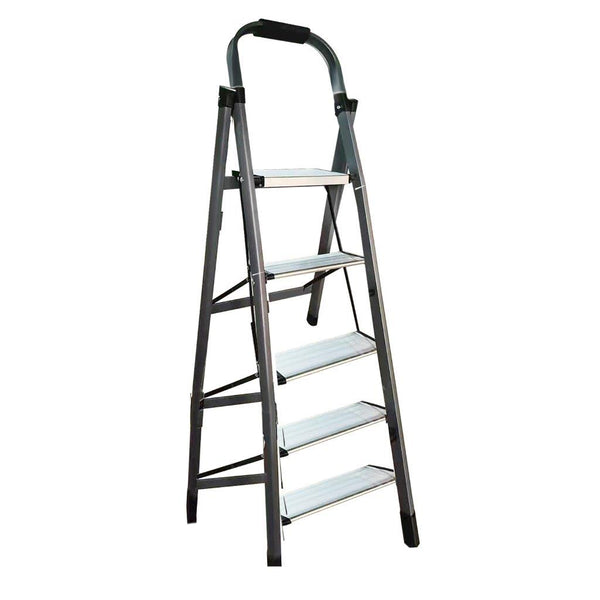 Folding Ladder 5 Tier Stool Portable Non-slip Home Kitchen Step Stool