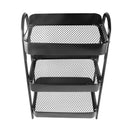 Multilayer Black Metal Countertop Kitchen Storage Organizer Shelf 45*32*82 cm