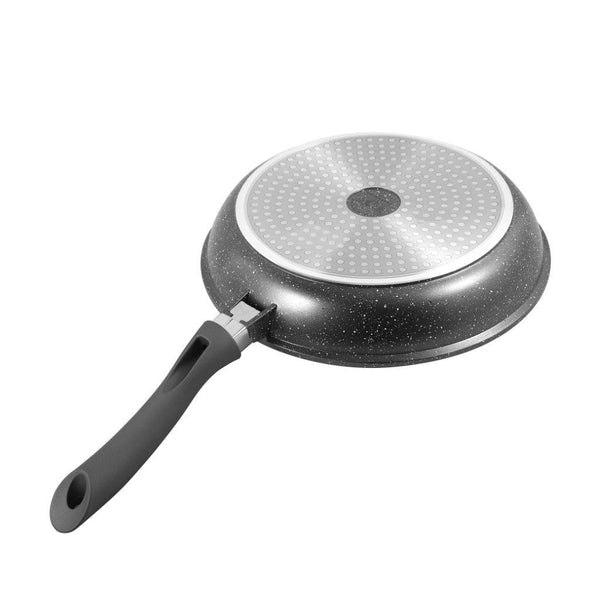 Chef and Cook Non Stick Frypan Marble Coated Die Cast Aluminium Grey Induction 20cm