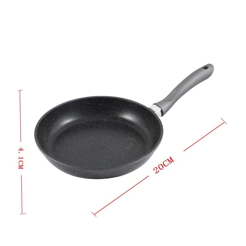 Chef and Cook Non Stick Frypan Marble Coated Die Cast Aluminium Grey Induction 20cm