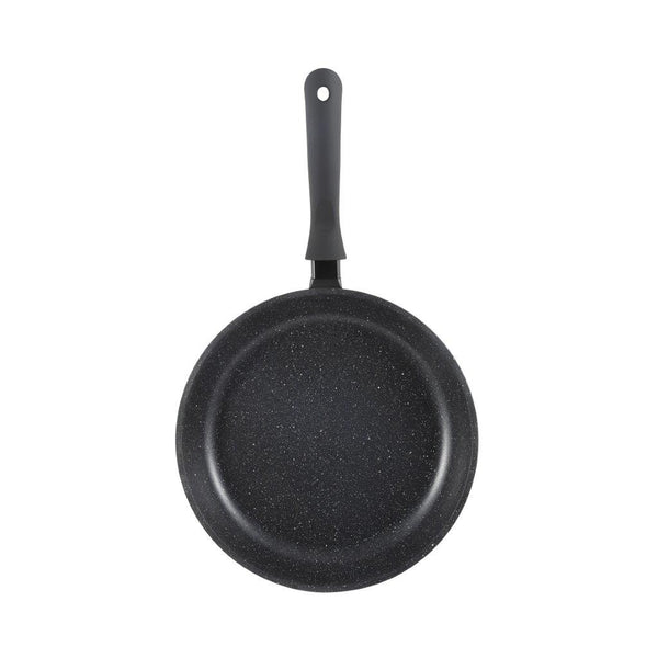 Chef and Cook Non Stick Frypan Marble Coated Die Cast Aluminium Black Induction  20cm