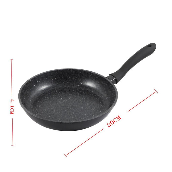 Chef and Cook Non Stick Frypan Marble Coated Die Cast Aluminium Black Induction  20cm