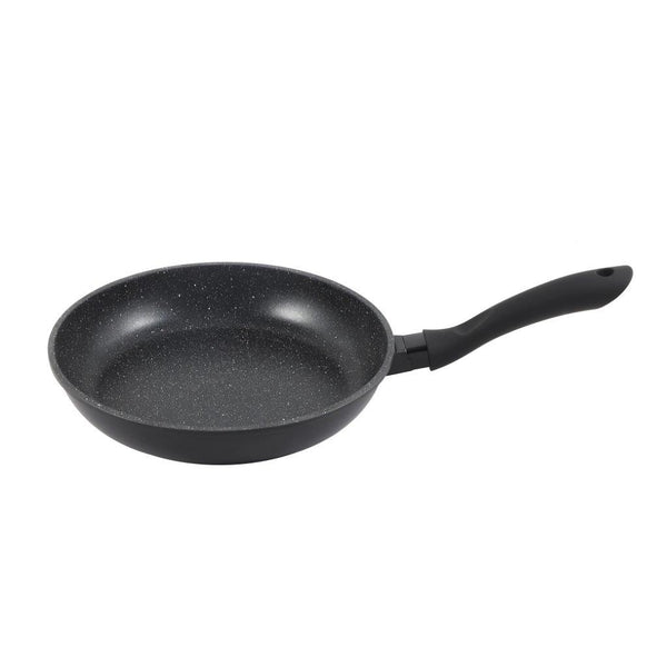 Chef and Cook Non Stick Frypan Marble Coated Die Cast Aluminium Black Induction  24cm