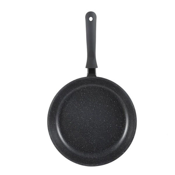 Chef and Cook Non Stick Frypan Marble Coated Die Cast Aluminium Black Induction  28cm