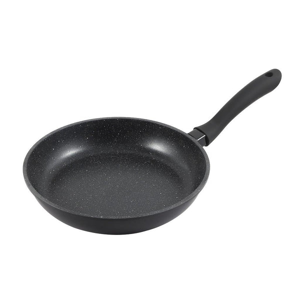 Chef and Cook Non Stick Frypan Marble Coated Die Cast Aluminium Black Induction  28cm