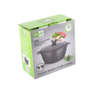 Chef & Cook Marble Grey Casserole Pot Set of 4 – 20cm, 24cm, 28cm & 32cm
