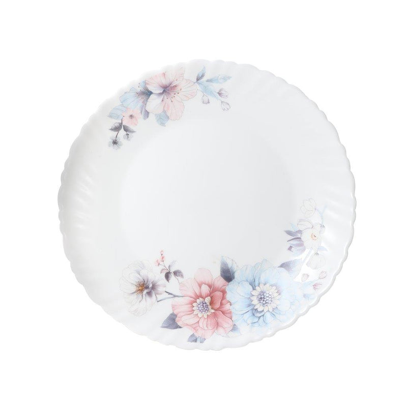 Royal Floral Pattern Ceramic Dinnerware Set of 72 pcs with Dinner Plate Bowls Serveware