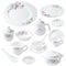 Royal Floral Pattern Ceramic Dinnerware Set of 72 pcs with Dinner Plate Bowls Serveware